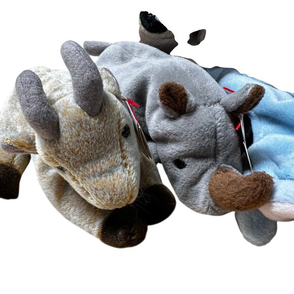 Ty Beanie Baby Lot of 12 Mixed Animals with Hanging Tags Excellent Condition - Picture 2 of 12